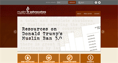 Desktop Screenshot of muslimadvocates.org