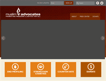 Tablet Screenshot of muslimadvocates.org